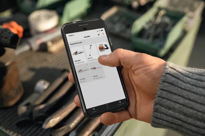 stihl connected op mobiel